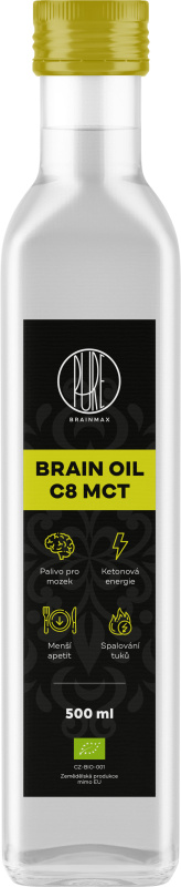 BrainMax Pure Brain MCT Oil C8 BIO 500 ml