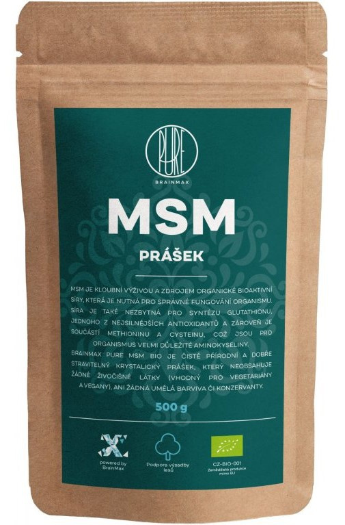 BrainMax Pure MSM BIO prášek, 500 g