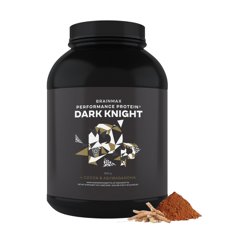 BrainMax Performance Protein Dark Knight 1000 g - Kakao a ashwagandha