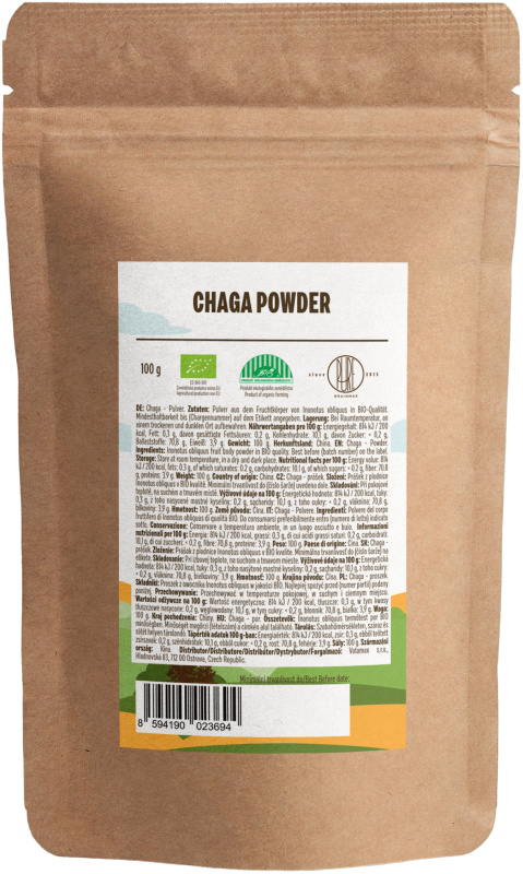 BrainMax Pure Chaga BIO prášek 100 g