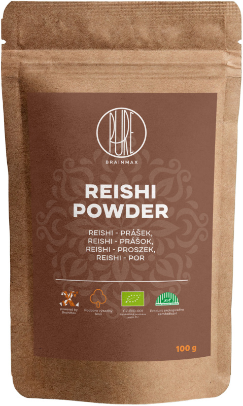BrainMax Pure Reishi prášek BIO 100 g