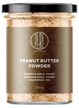 BrainMax Pure Arašídové máslo v prášku 200 g - natural