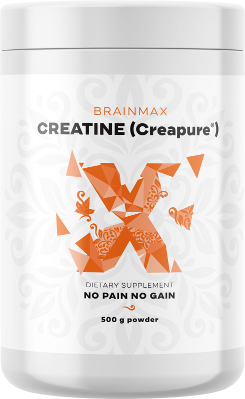 BrainMax Creapure Creatine (Kreatin monohydrát), 500 g