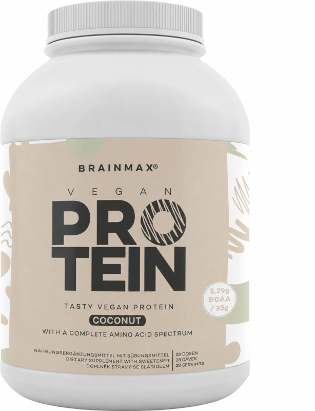 Brainmax Vegan Protein 1000 g - kokos