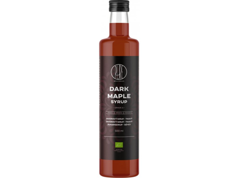 BrainMax Pure Javorový sirup Grade A - tmavý BIO, 500ml