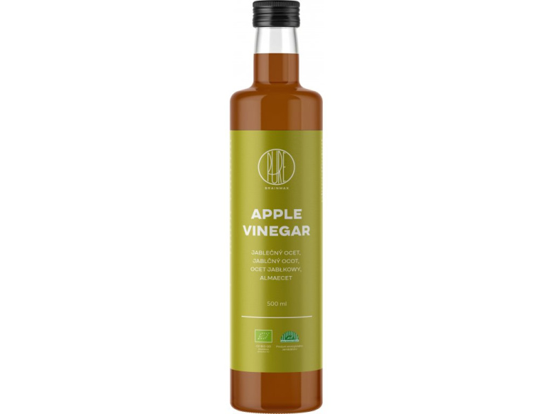 BrainMax Pure Jablečný ocet, BIO, 500 ml