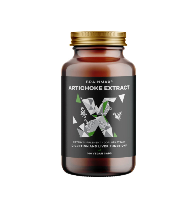 BrainMax Artichoke Extract, 500 mg, 100 rostlinných kapslí
