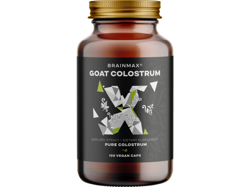 BrainMax Goat Colostrum Balení: 100 rostlinných kapslí
