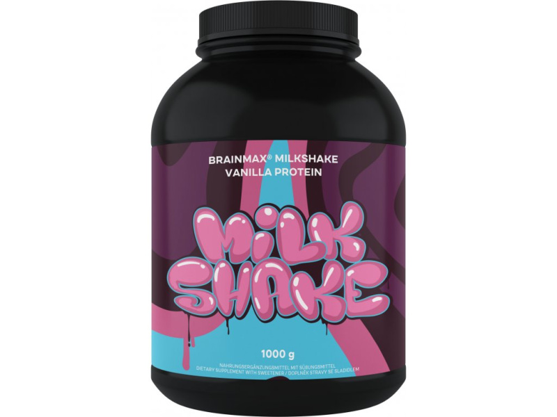 BrainMax Milkshake Whey Protein, 1000 g Příchuť: Vanilka