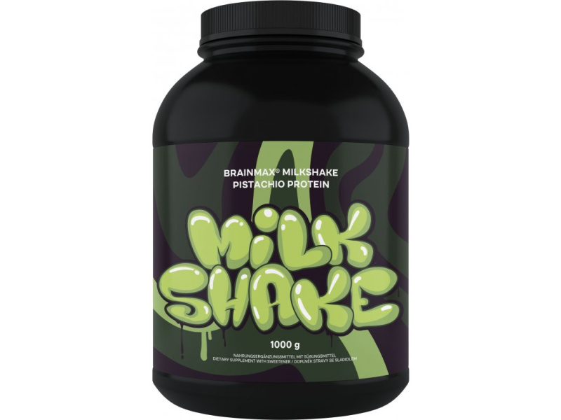 BrainMax Milkshake Whey Protein, 1000 g Příchuť: Pistácie