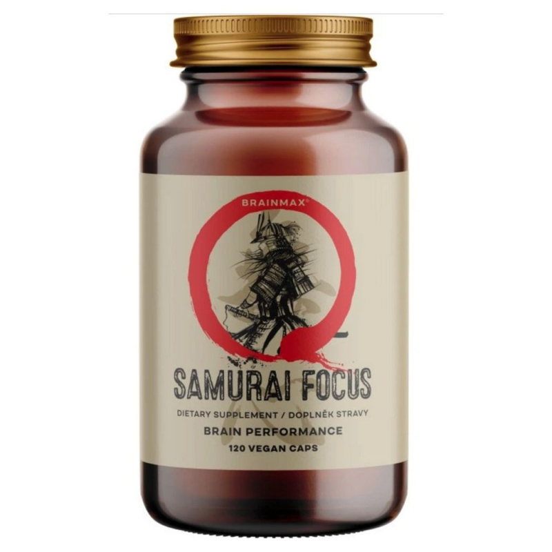 BrainMax Samurai Focus 120 rostlinných kapslí