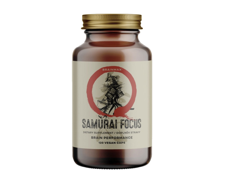 BrainMax Samurai Focus 120 rostlinných kapslí