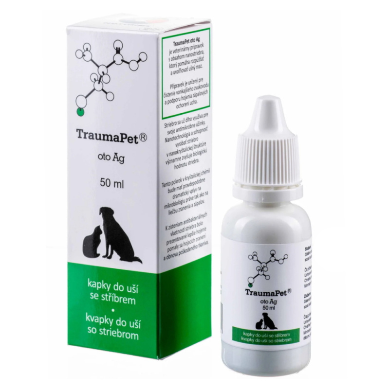 TraumaPet kapky do uší s Ag 50ml