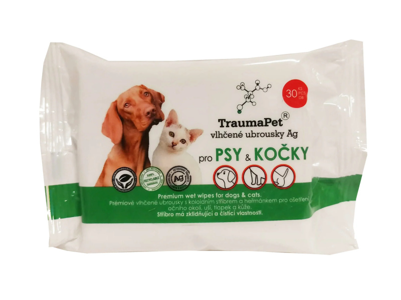 TraumaPet vlhčené ubrousky 30 ks