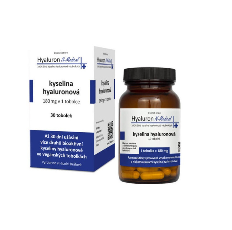 Hyaluron N-Medical 30 tobolek - 100% kyselina hyaluronová