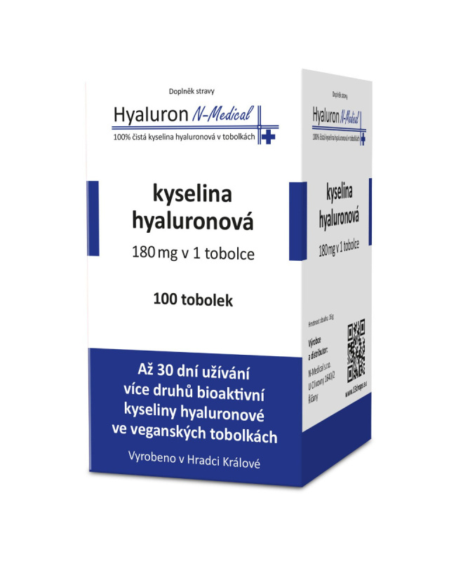 Hyaluron N-Medical 100% kyselina hyaluronová - tobolky Balení: 100 tobolek