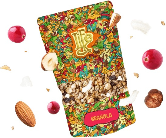 LifeLike Granola ořechová, Pečené musli, 400 g