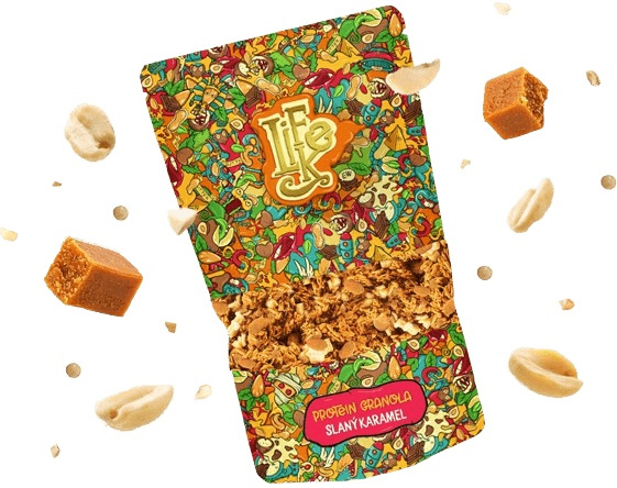 LifeLike Protein Granola se slaným karamelem, 400 g