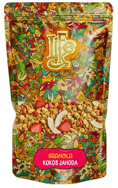 Lifelike Granola 400 g - kokos a jahoda