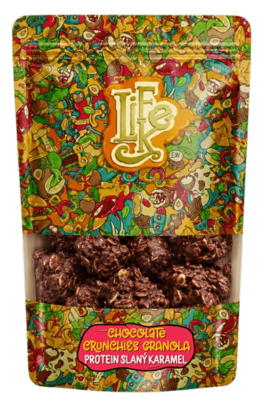 Lifelike Chocolate Crunchies Granola 250 g - protein slaný karamel