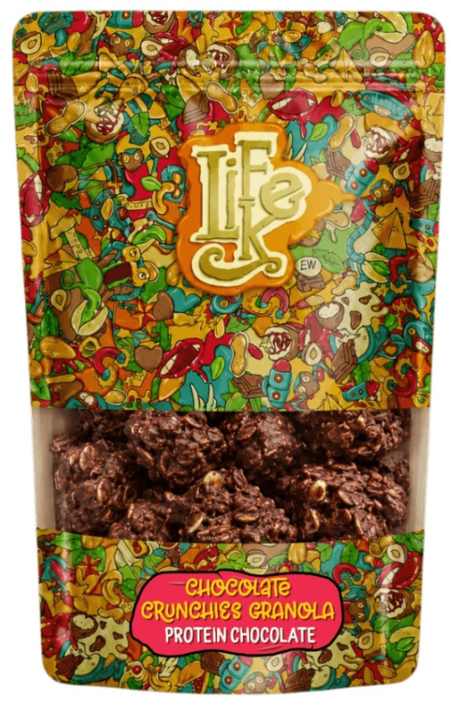 Lifelike Chocolate Crunchies Granola 250 g - protein čokoláda