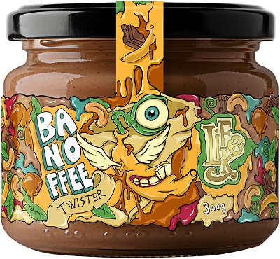 LifeLike Banana Caramel Choco Twister 300 g