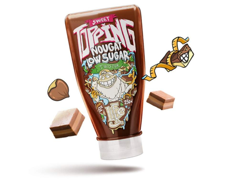 Lifelike Sweet Topping Twister 250 g - nugát low sugar