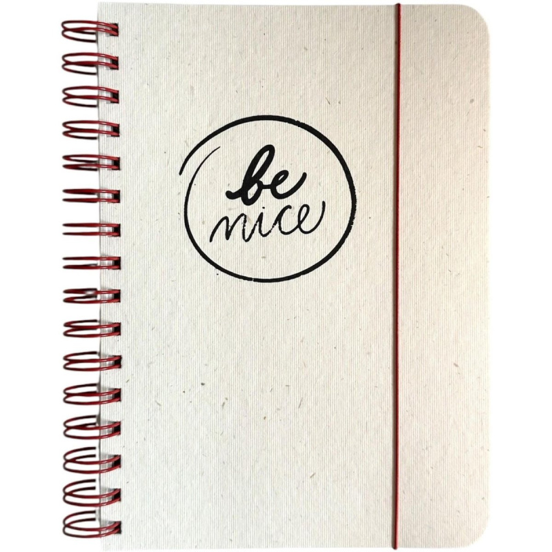 Be Nice EKO Blok A5 tečkované linky, slámový, 60 listů