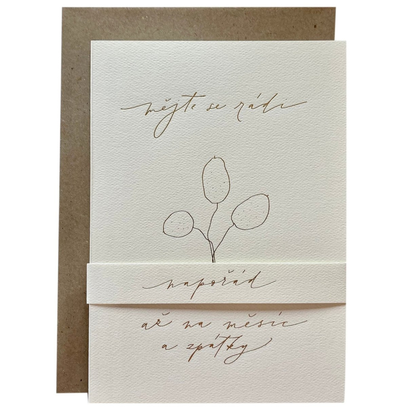 Be Nice EKO Přání k sňatku Napořád – světlé