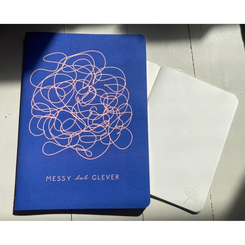 Be Nice EKO Messy but Clever sešit A5 tečkované linky
