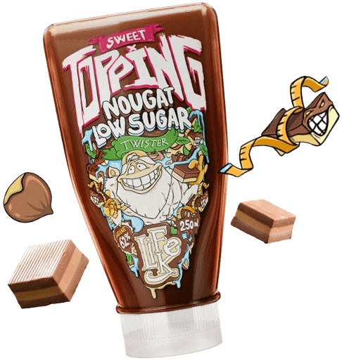 Lifelike Sweet Topping, Nougat Low Sugar, 250 g