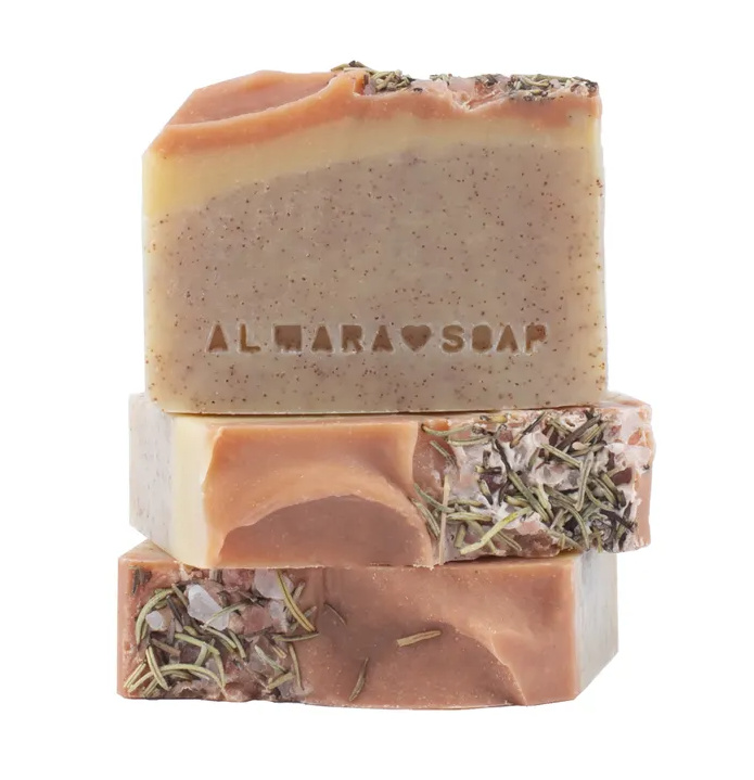 Almara Soap Tuhé mýdlo Peeling walnut, 90 g
