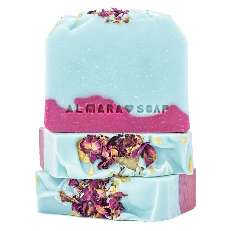Almara Soap Tuhé mýdlo Wild rose, 100 g