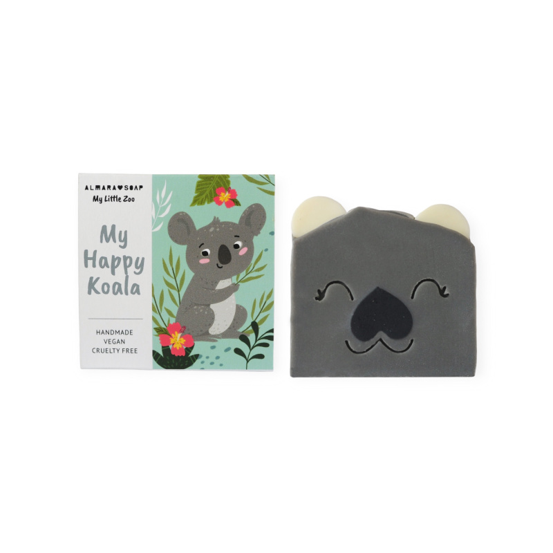 Almara Soap For Kids My Happy Koala ručně vyráběné mýdlo s vůní malin pro děti 100 g