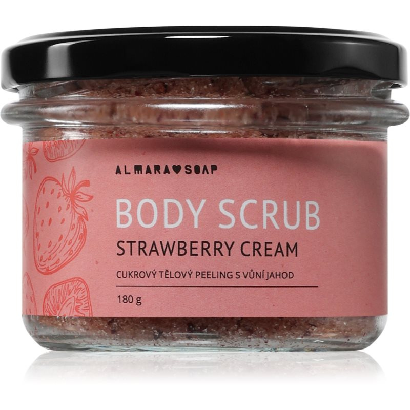 Almara Soap Scrub na tělo Strawberry cream, 140 g