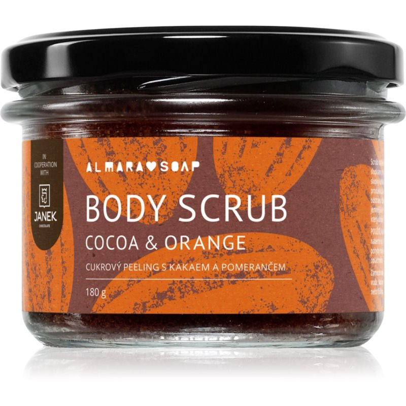 Almara Soap Body Scrub cukrový tělový peeling na celulitidu s vůní Cocoa & Orange 180 g