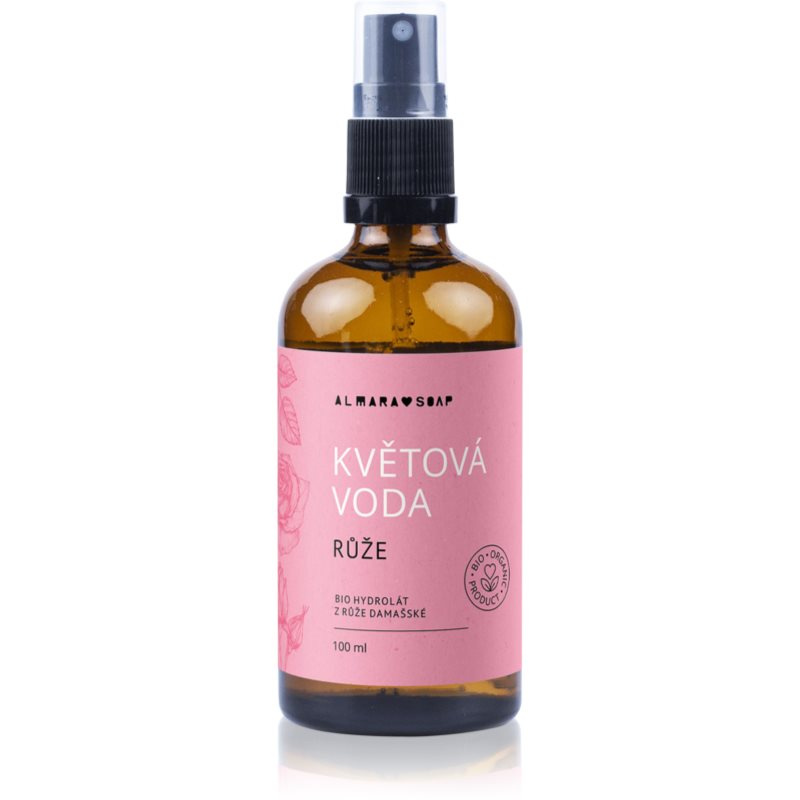 Almara Soap Květová Voda Růže pleťová voda pro suchou až citlivou pleť 100 ml