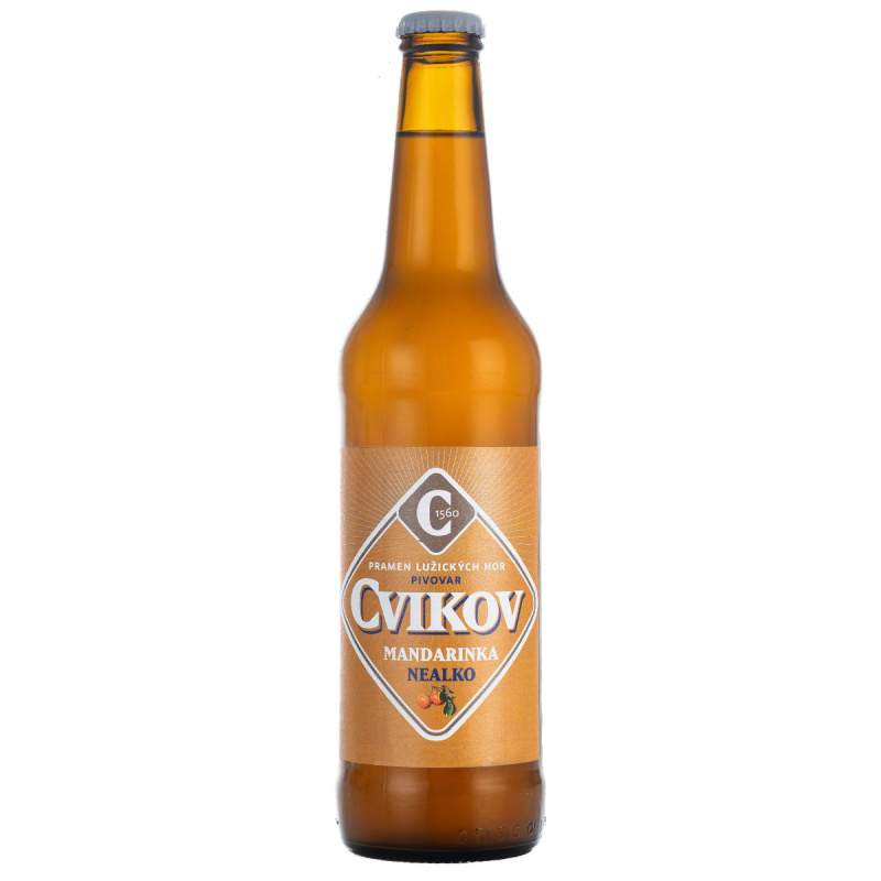 Cvikov Nealkoholické pivo Mandarinka