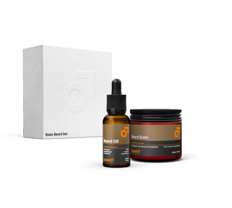 Beviro Basic Beard Set - Cinnamon Season - olej a balzám