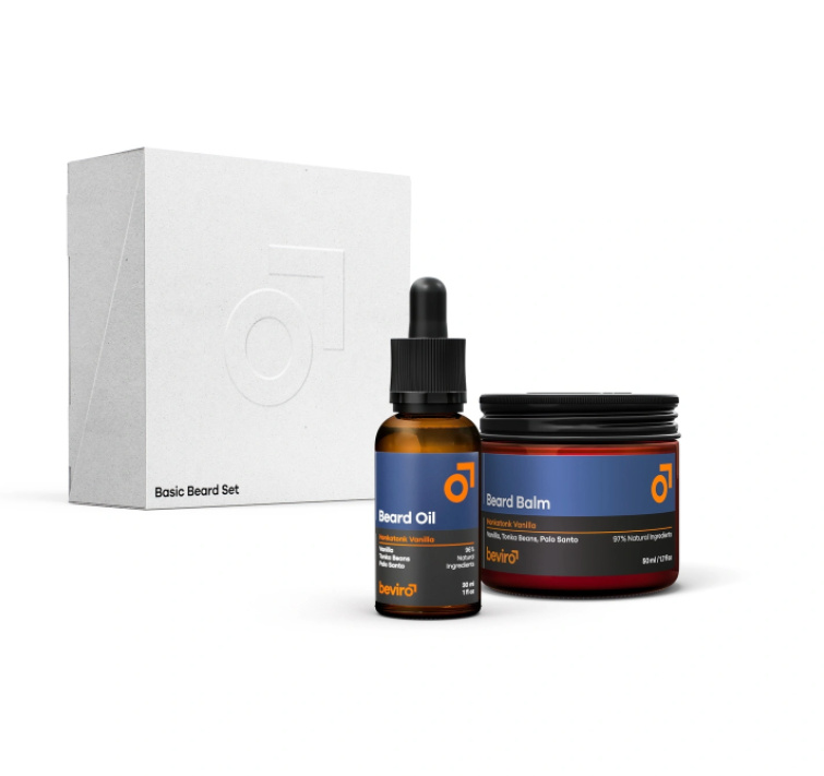 Beviro Basic Beard Set - Honkatonk vanilla - olej a balzám