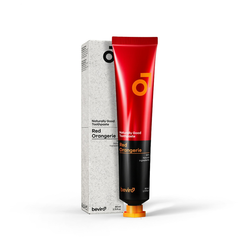 beviro Zubní pasta Naturally Red Orangerie (Good Toothpaste) 80 ml