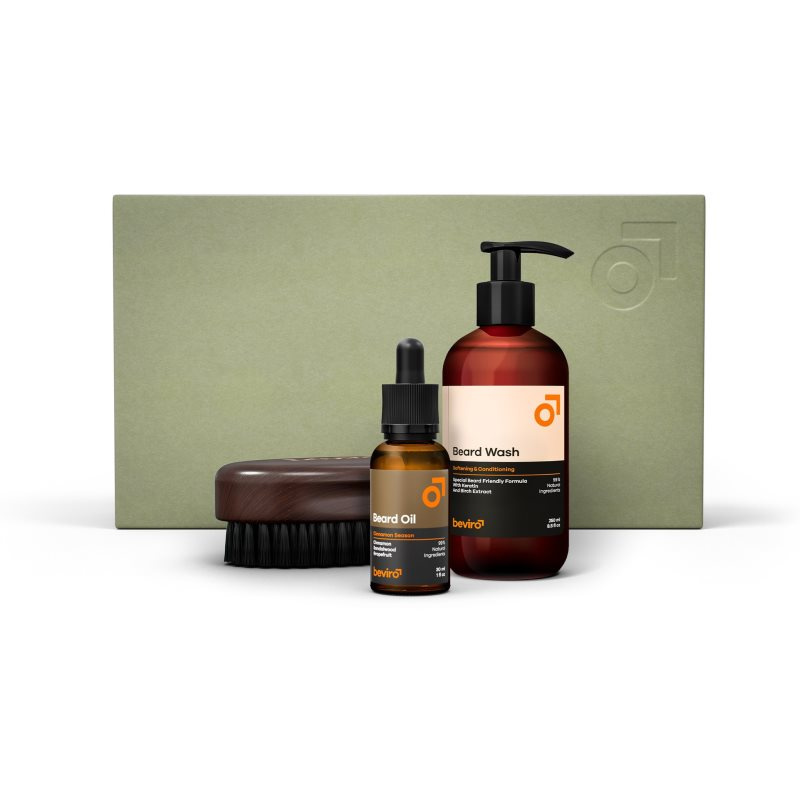 Kompletní sada na vousy se skořicovou vůní Beviro Cinnamon Season Beard Care Kit