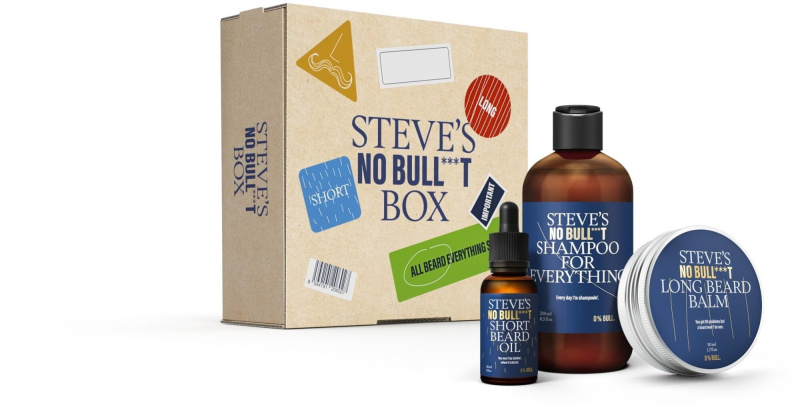 Steves Stevova vousatá sada (Shampoo, Beard Oil, Beard Balm)