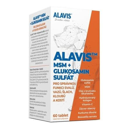 Alavis MSM+ Glukosamin Sulfát - 60tbl