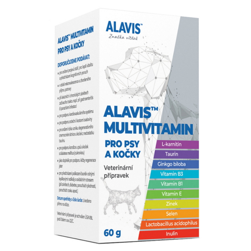 ALAVIS™ Multivitamin pro psy a kočky 60g