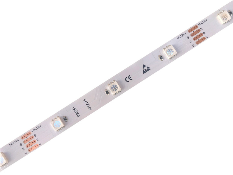 LED pásek RGB 10mm 7,2W/m, PROFI, 12V, IP20, 30LED/m, SMD5050, záruka 5let