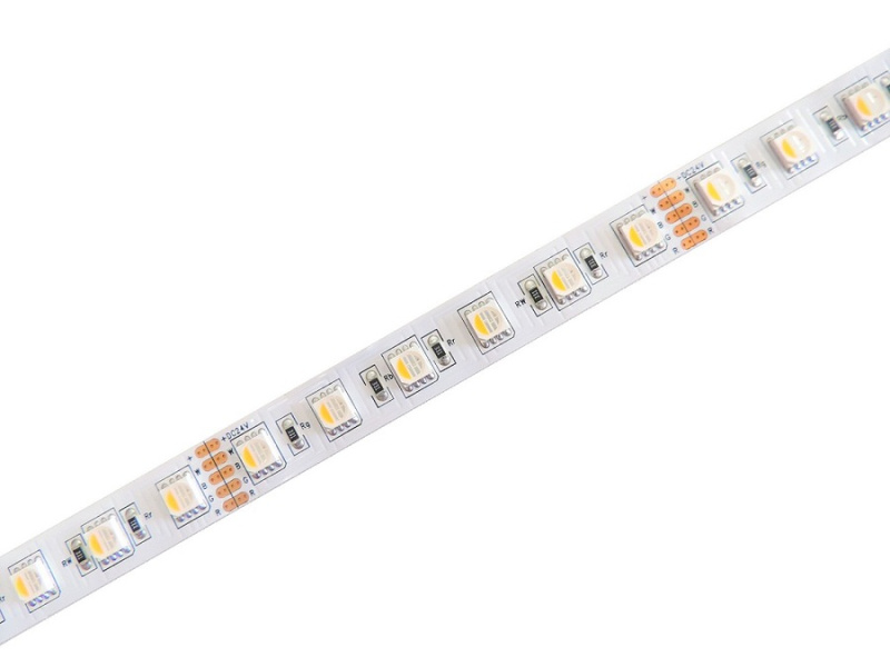 RGBW LED pásek 4v1, 23W/m, RGB+bílá, 12mm, PROFI, 24V, IP20, 72LED/m, 5050 Barva světla: Neutrální bílá, 4300K