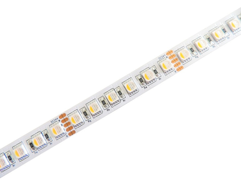 RGBW LED pásek 4v1, 30,6W/m, RGB+bílá, 12mm, PROFI, 24V, IP20, 90LED/m, 5050 Barva světla: Teplá bílá, 3000K