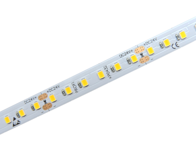 PROFI LED pásek 12W/m, 120LED/m, 24V, IP20, SMD2835 Barva světla: Teplá bílá, 3000K