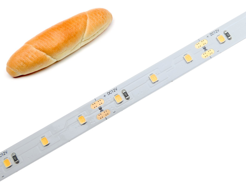 Potravinářský pásek: PEČIVO, 2600K, 12W/m, PROFI, 12V, IP20, 60LED/m, SMD2835, záruka 5 let